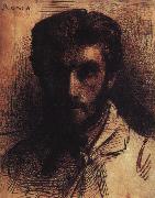 Bonnat, LEon Self Portrait QE oil painting